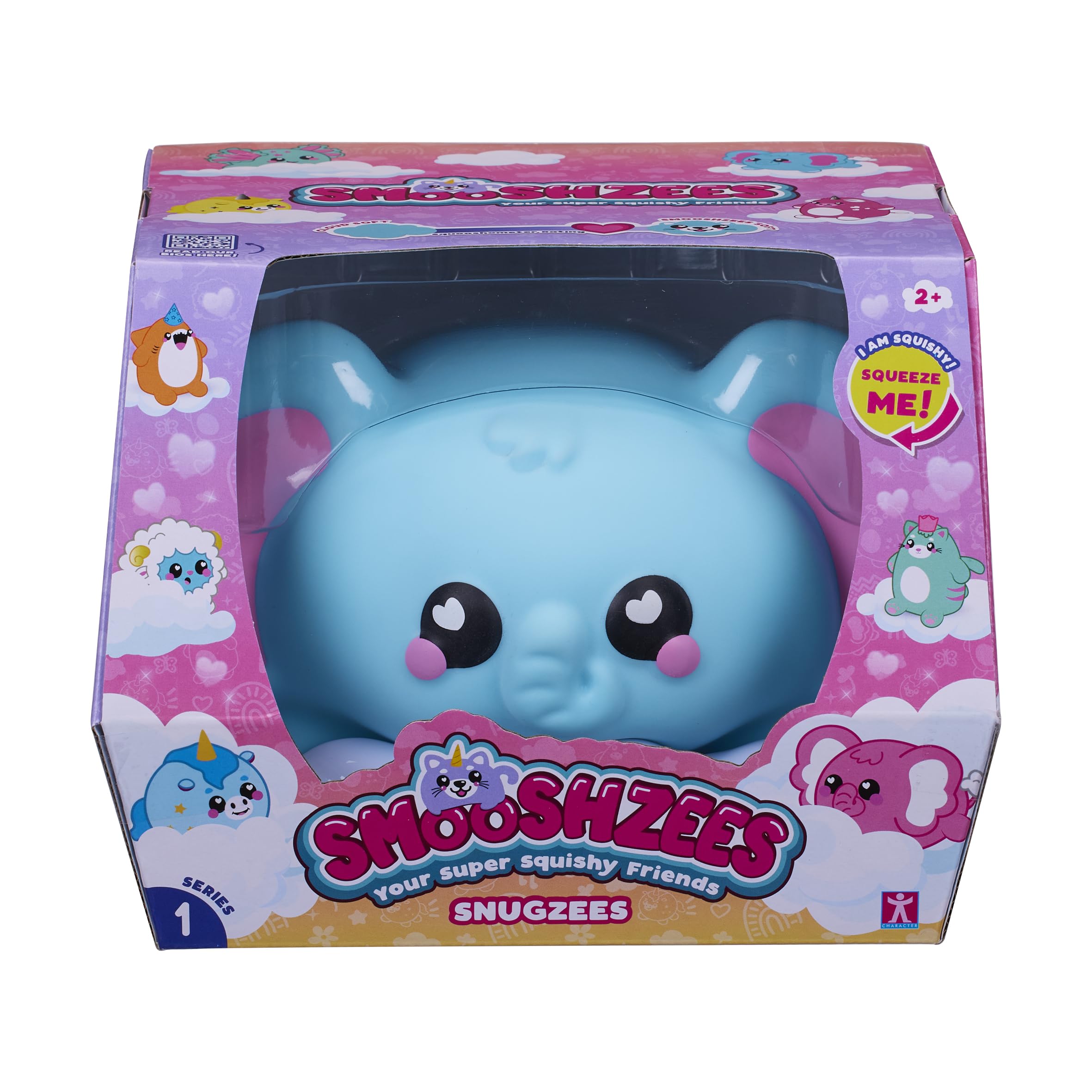 Amazon.co.jp: Smooshzees Snugzees、ルナ、ブルーエレファント、収集